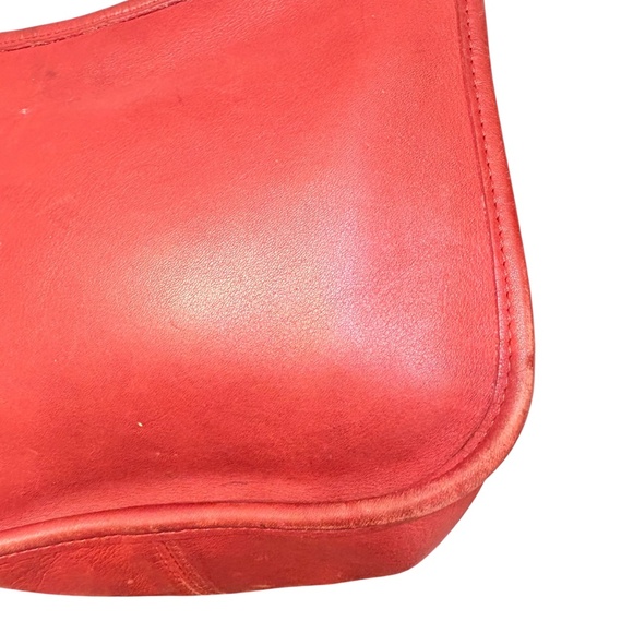 Coach vintage 9950 red leather Janice legacy messenger bag - Picture 9 of 16